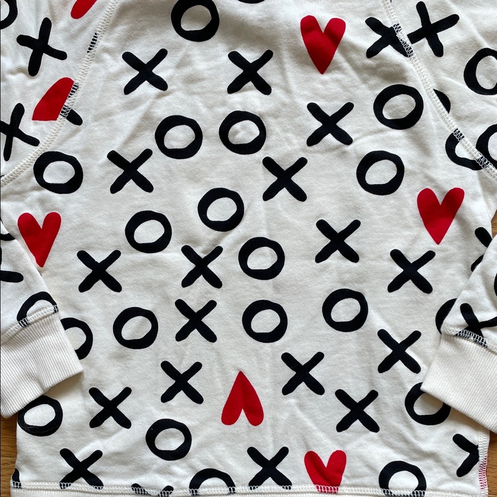 Hanna Andersson Valentines Print Sweatshirt In French Terry - Picture 10 of 11